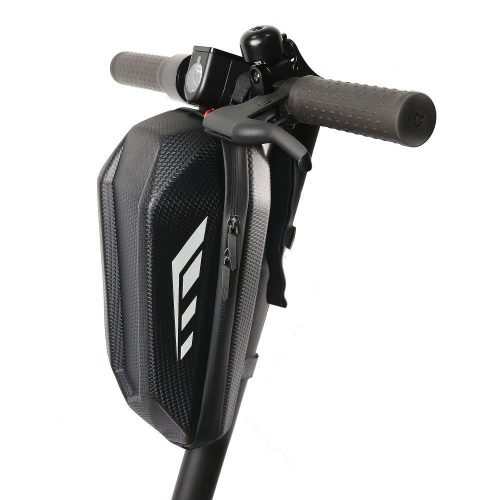 Kormányra szerelhető univerzális biciklis / rolleres / robogós vízálló táska, FSBFB-453-1, fekete