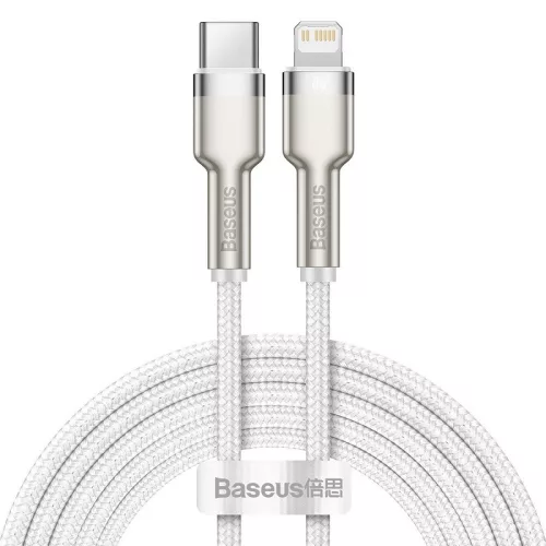 Baseus Cafule USB-C-Lightning kábel, PD, 20 W, 2 m, fehér