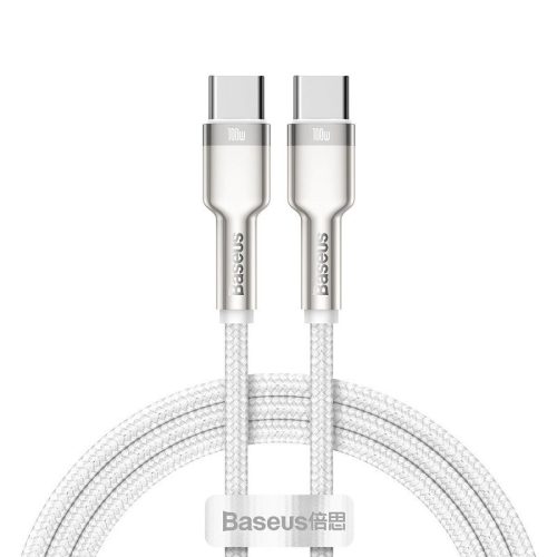Baseus Cafule USB-C-USB-C kábel, 100 W, 1 m, fehér