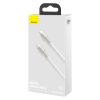 Baseus Cafule USB-C-USB-C kábel, 100 W, 1 m, fehér