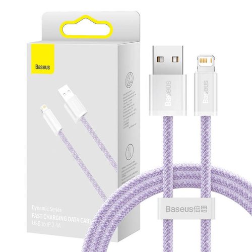 Baseus Dynamic USB-Lightning kábel, 2,4A, 1m, lila