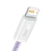 Baseus Dynamic USB-Lightning kábel, 2,4A, 2m, lila