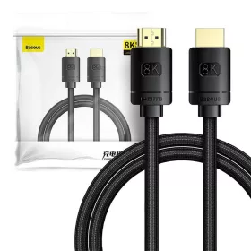   Baseus High Definition Series HDMI 2.1 kábel, 8K 60Hz, 3D, HDR, 48Gbps, 1m, fekete
