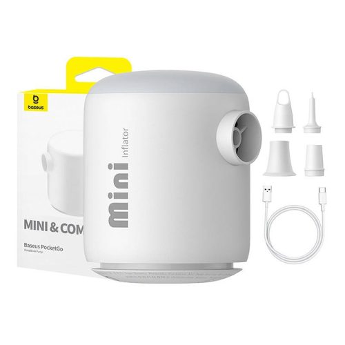 Baseus PocketGo hordozható pumpa, fehér