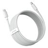 Baseus Simple Wisdom USB-C-Lightning adat/töltőkábel PD, 20W, 1,5m, fehér, 2db