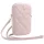 Guess PU Quilted 4G Metal Logo telefontartó táska, rózsaszín