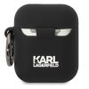 Karl Lagerfeld 3D Logo NFT Karl Head Apple AirPods 1/2 szilikon tok, fekete