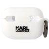 Karl Lagerfeld 3D Logo NFT Karl Head Apple AirPods Pro 2 szilikon tok, fehér