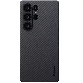   Pitaka Ultra-Slim Samsung Galaxy S25 Ultra MagSafe tok, Fekete/Szürke