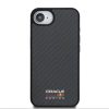 Red Bull Carbon Shiny Logo Apple iPhone 17e / iPhone 16e MagSafe tok, fekete