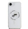 Karl Lagerfeld IML K&CH Heads Metal Frame Apple iPhone 17e / iPhone 16e hátlap tok, átlátszó