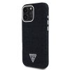 Guess Denim Triangle Logo iPhone 16 Pro MagSafe hátlap tok, fekete