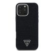 Guess Denim Triangle Logo iPhone 16 Pro MagSafe hátlap tok, fekete