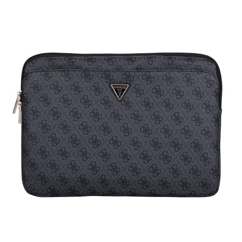 Guess PU 4G Triangle Logo Sleeve 14" laptop táska, fekete
