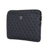 Guess PU 4G Triangle Logo Sleeve 14" laptop táska, fekete