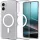 Spigen Ultra Hybrid MagFit Samsung Galaxy S25 Edge tok, Clear White, átlátszó-fehér