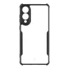 Tactical Quantum Stealth Samsung Galaxy S25 Edge hátlap tok, átlátszó/fekete
