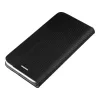 Forcell Sensitive Samsung Galaxy S25 Edge oldalra nyíló flip tok, fekete