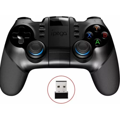iPega 9156 Bluetooth kontroller / gamepad Android/iOS/PS3/PC/Android TV/N-Switch kompatiblis, fekete