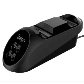   iPega 9180 PS4 kontroller / gamepad töltő állomás 2 db kontrollerhez, fekete