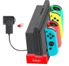 iPega 9186 Dock pro töltő állomás N-Switch /Joy-con kompatibilis, fekete/piros