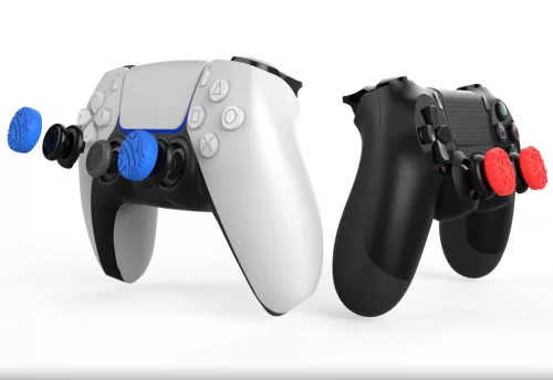 iPega P5029 kontroller / gamepad analóg védő gumi Playstation 5/Playstation 4, piros/kék (4db)
