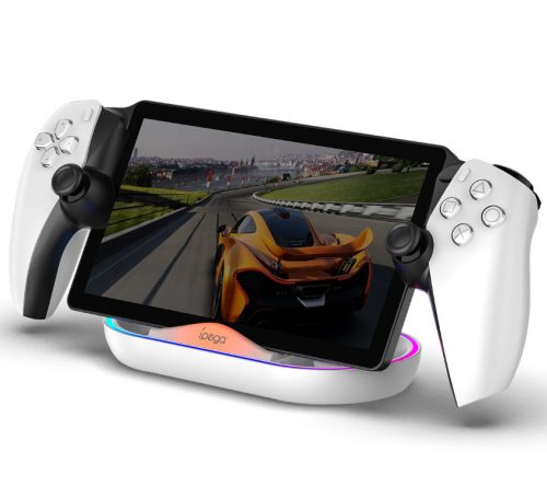 iPega P5P02 PlayStation Portal töltő dokkoló RGB világítással, fehér