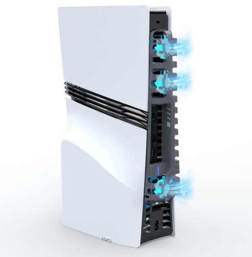 iPega P5R002 PlayStation 5 Pro/Slim hűtő ventillátor, átlátszó