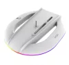 iPega P5S035SA PlayStation 5 Pro/Slim függőleges állvány RGB világítással, 2xUSB-A csatlakozóval, fehér
