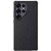 Nillkin Synthetic Fiber Pro Samsung Galaxy S25 Ultra mágneses műanyag tok, fekete-ezüst