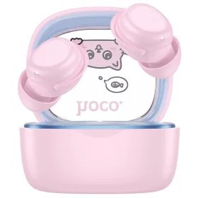 Hoco EW111 TWS bluetooth headset gyerekeknek, rózsaszín