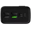 OBAL:ME EnergyPulse powerbank / külső akkumulátor kábellel, digitális kijelzővel, 30000mAh, 22,5W, fekete