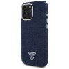 Guess Denim Triangle Logo iPhone 16 Pro MagSafe hátlap tok, kék