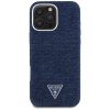 Guess Denim Triangle Logo iPhone 16 Pro MagSafe hátlap tok, kék