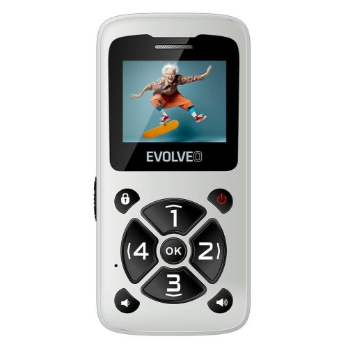 Evolveo EasyPhone (EP400) nyomógombos mobiltelefon, fehér