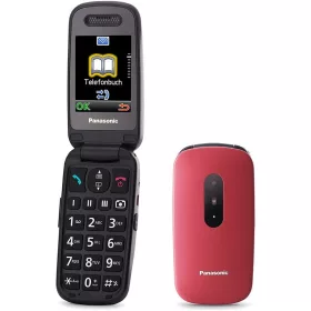 Panasonic KX-TU446EXR nyomógombos telefon, piros - fekete