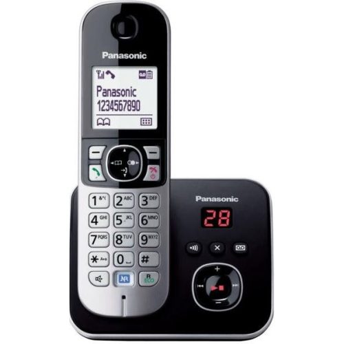 Panasonic KX-TG6821PDB DECT telefon, ezüst - fekete