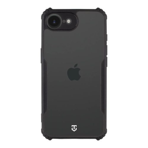 Tactical Quantum Stealth Apple iPhone 17e / iPhone 16e hátlap tok, átlátszó/fekete