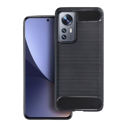 Forcell Carbon Xiaomi Redmi Note 14S hátlap tok, fekete