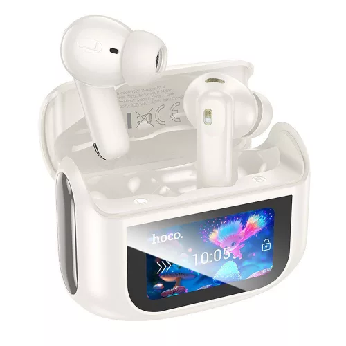 Hoco TWS EQ21 ANC bluetooth headset, aktív zajszűréssel, fehér