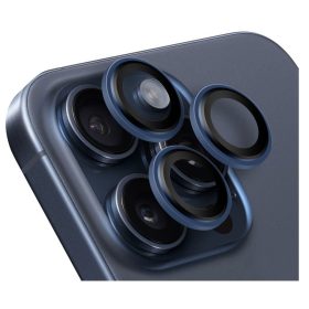   Obal:Me Apple iPhone 15 Pro/15 Pro Max tempered glass kamera védő üvegfólia, kék
