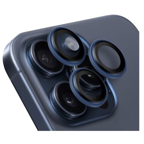 Obal:Me Apple iPhone 15 Pro/15 Pro Max tempered glass kamera védő üvegfólia, kék