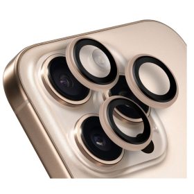   Obal:Me Apple iPhone 16 Pro/16 Pro Max tempered glass kamera védő üvegfólia, desert titanium