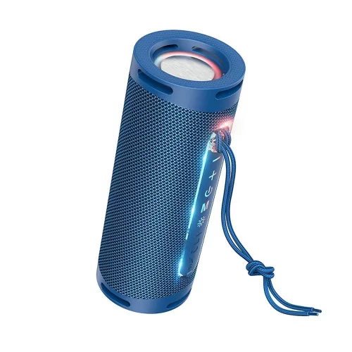 Hoco bluetooth / hordozható hangszóró beépített világítással, kék