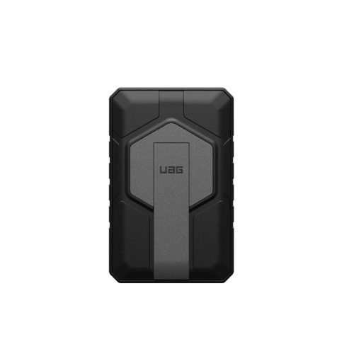 UAG SRGE Rugged MagSafe kompatibilis powerbank / külső akkumulátor kitámasztóval, 10000mAh, fekete