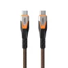 UAG SRGE USB-C - USB-C kábel, 0,75m, 240W, USB 3.2, narancs-fekete
