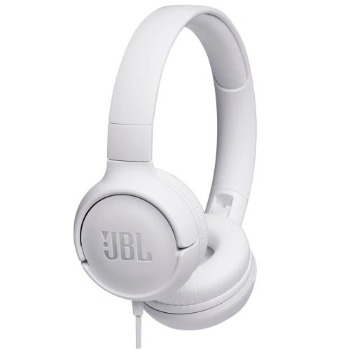 JBL Tune 500 vezetékes fejhallgató, 3.5mm jack, fehér