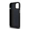 Guess PU Grained 4G Logo Stand Camera Frame iPhone 15 hátlap tok kitámasztóval, fekete