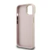 Guess PU Grained 4G Logo Stand Camera Frame iPhone 15 hátlap tok kitámasztóval, rózsaszín