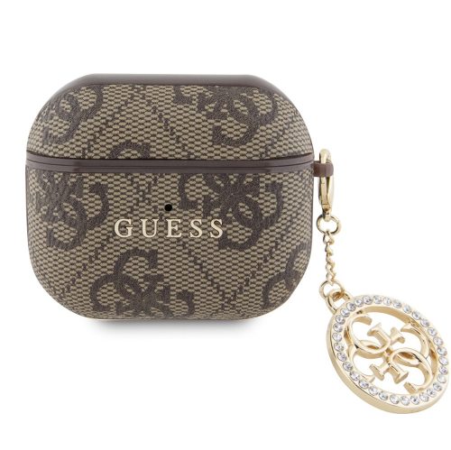 Guess 4G Script PC/PU Charm Apple AirPods 3 tok, barna